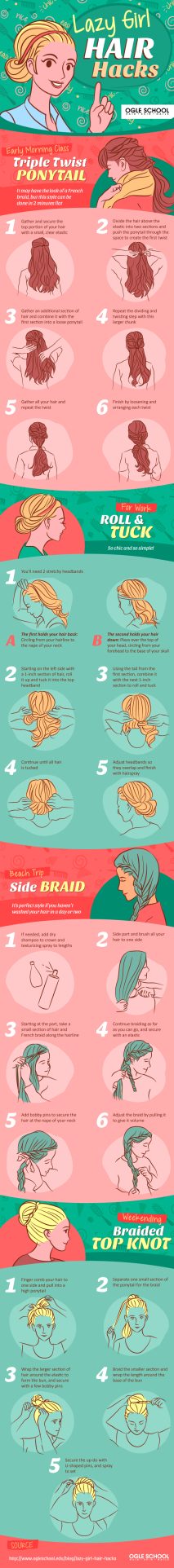 Lazy Girl Hair Hacks