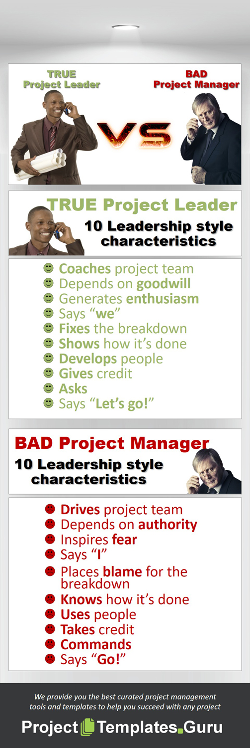 True Project Leader or Bad Project Manager?